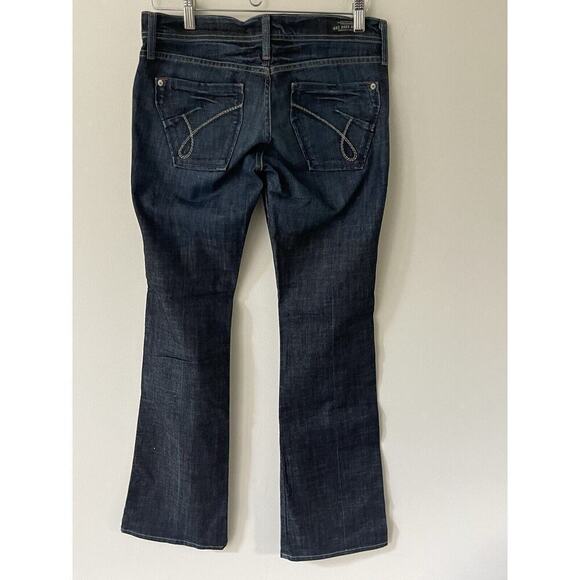 JAMES CURED BY SEUN Dry Aged Denim Womens Size 26 Dark Washed Jeans Low Rise - Picture 4 of 13